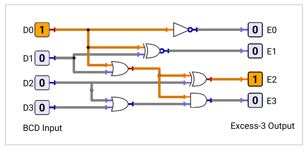 BCD-to-Excess-3-converter
