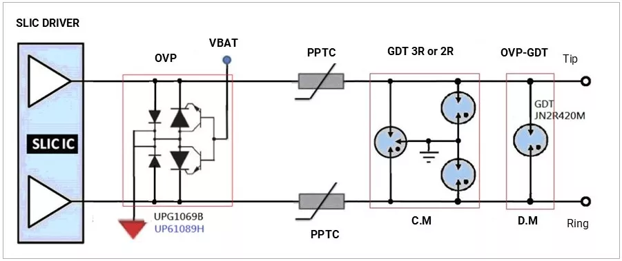 rj11-telephony-lightning-protection-circuit