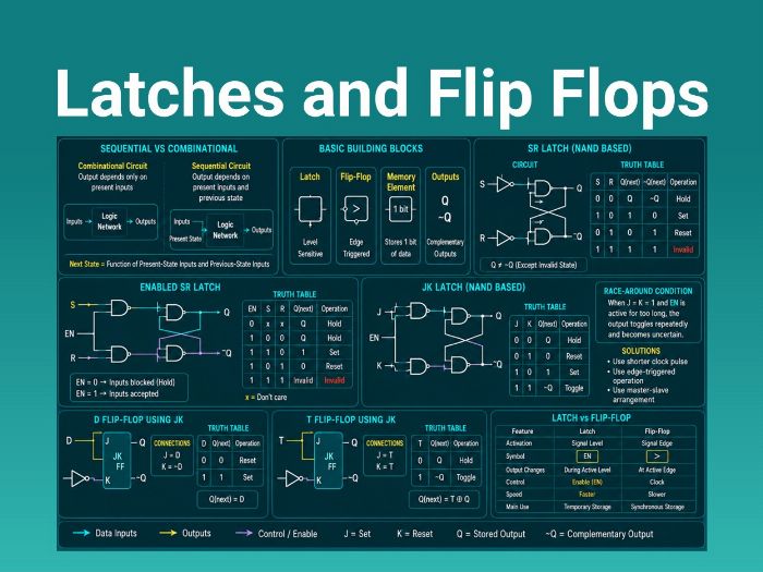 Latches and Flip-Flops Quick Reference Guide