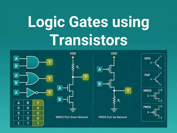 Logic Gates using Transistors Quick Reference Guide
