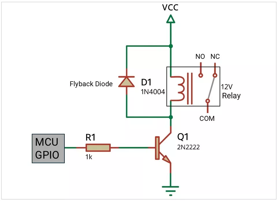Relay-Drive-Circuit-from-MCU