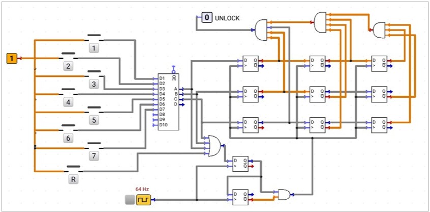 digital-lock-circuit