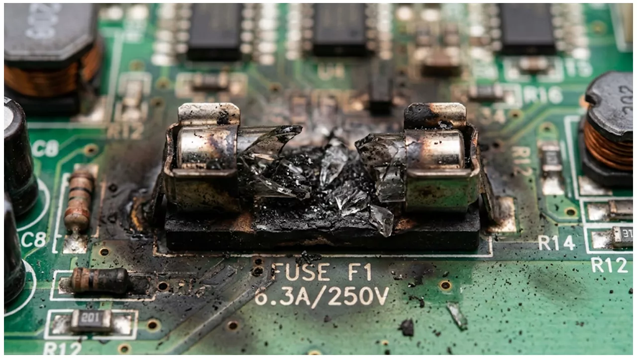 Fuse-exploded-on-short