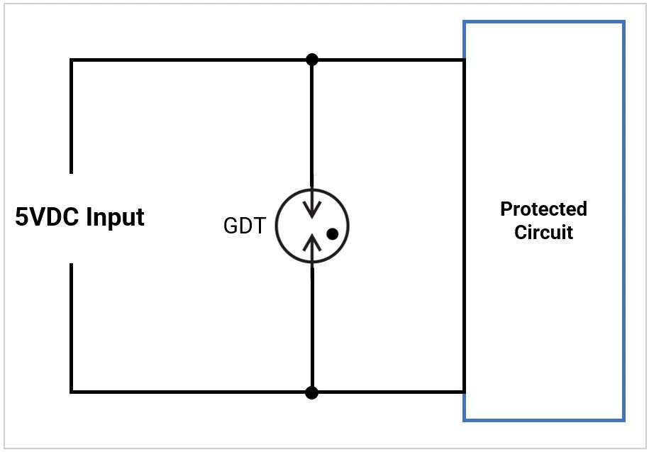 90V-GDT-Connected-for-5VDC-Connection-Diagram