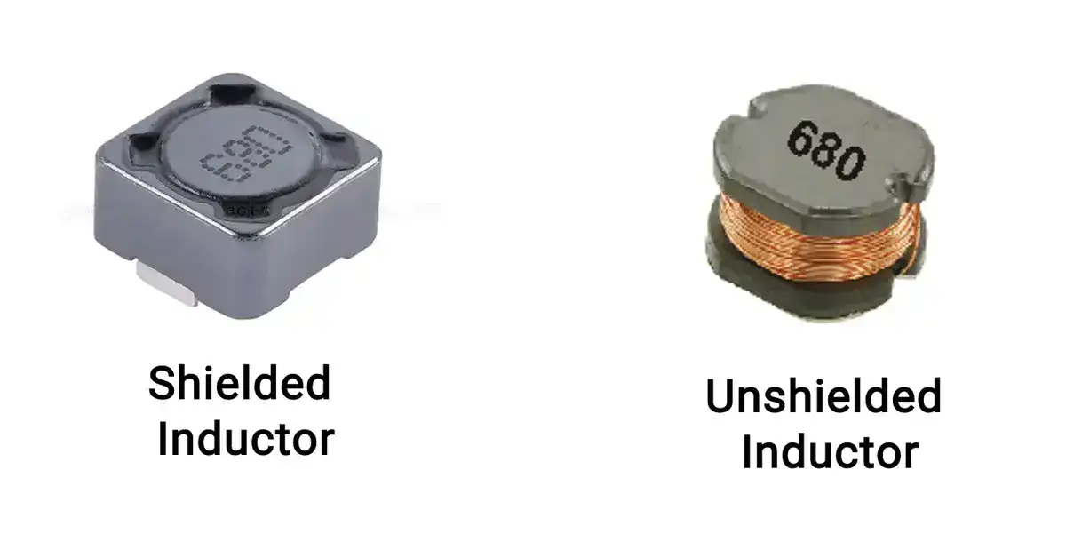 shielded vs unshielded inductor