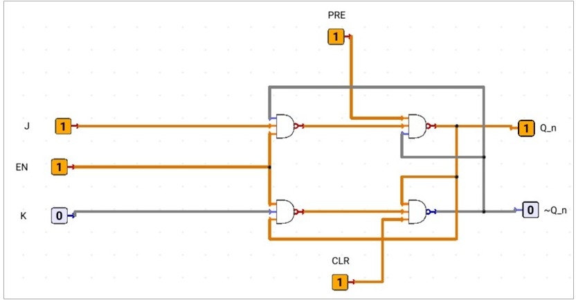 jk-latch-using-nand