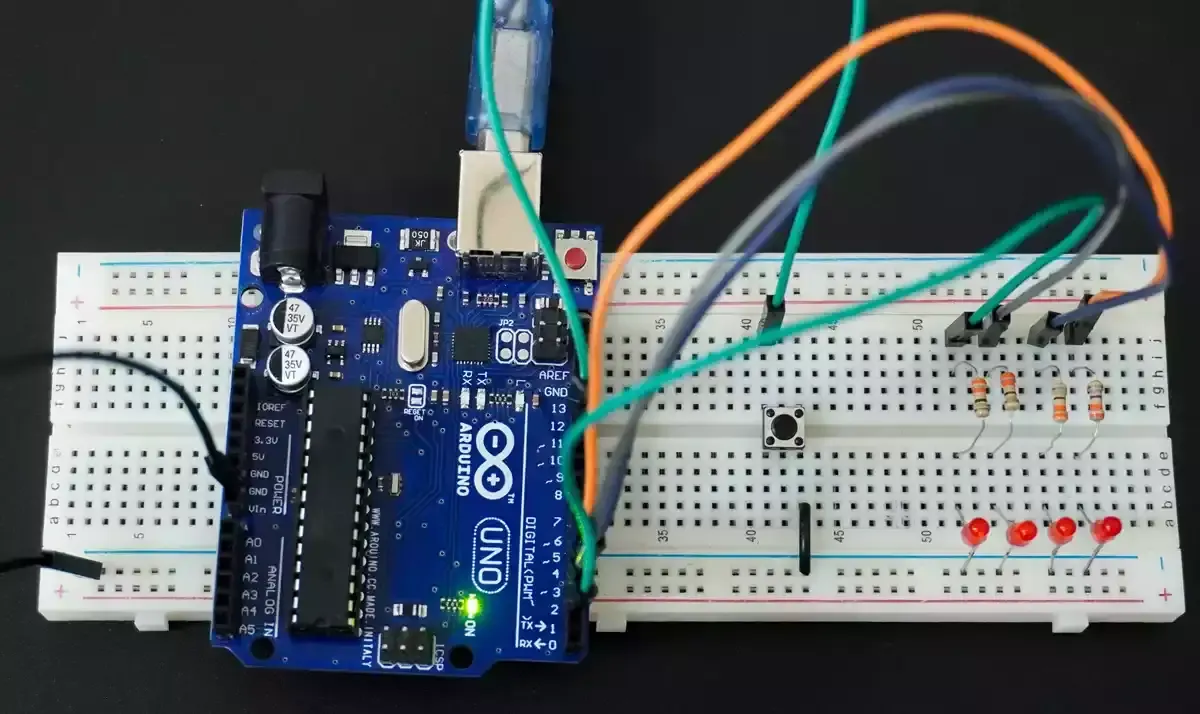 LED-blinking-hardware-setup