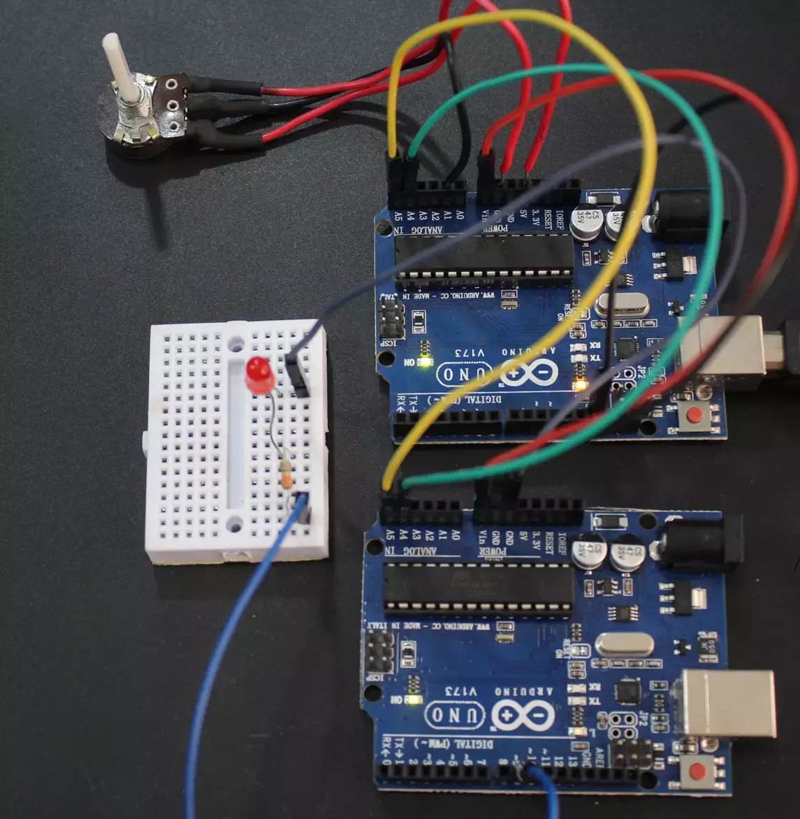 Arduino-LED-Brightness-control-using-i2c
