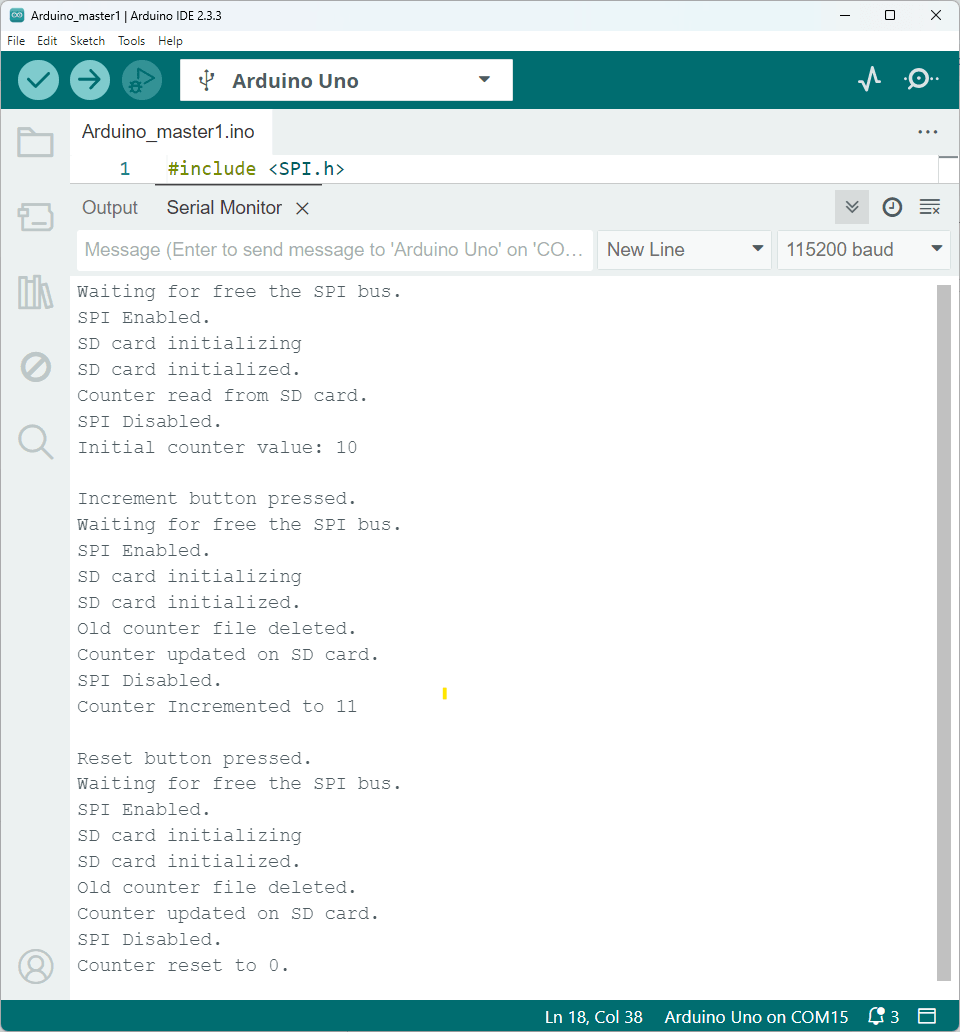 Serial-monitor-output