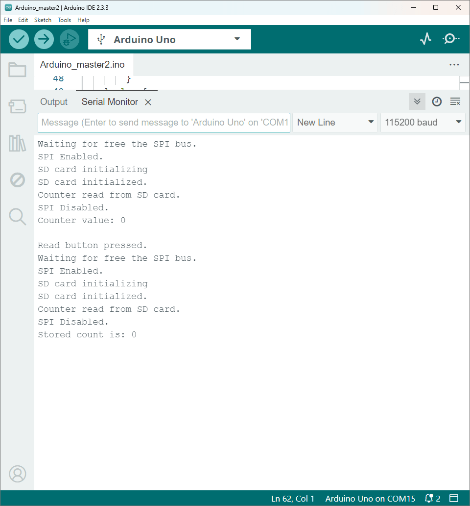 Serial-monitor-output