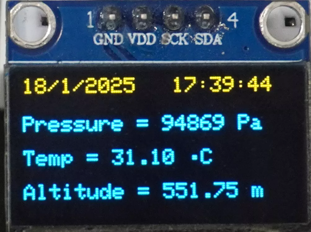 Output-of-BMP180-RTCDS1307-on-OLED