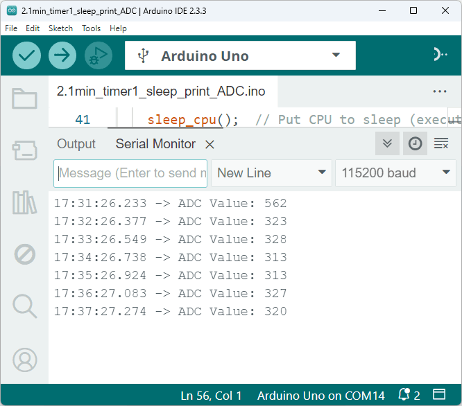 Arduino-output