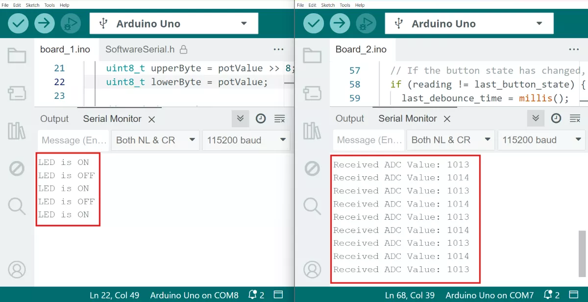 Serial-monitor-Output