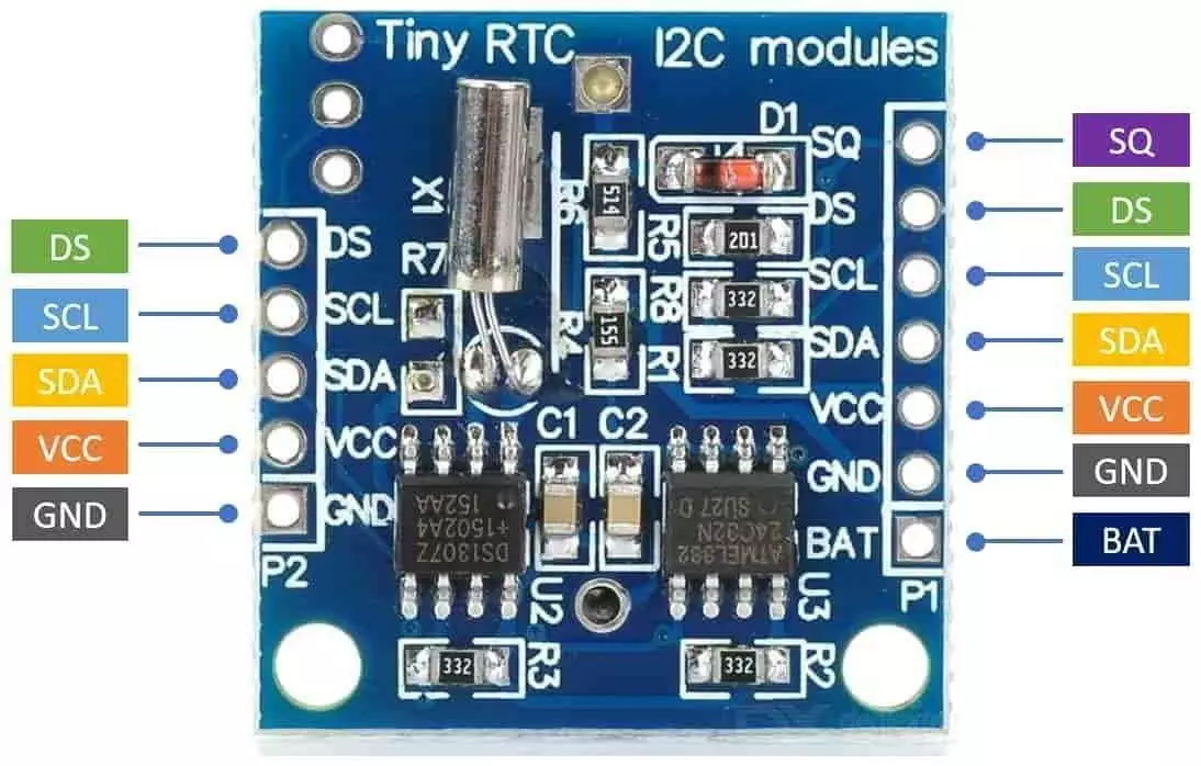 Pinout-of-RTC-DS1307-Module